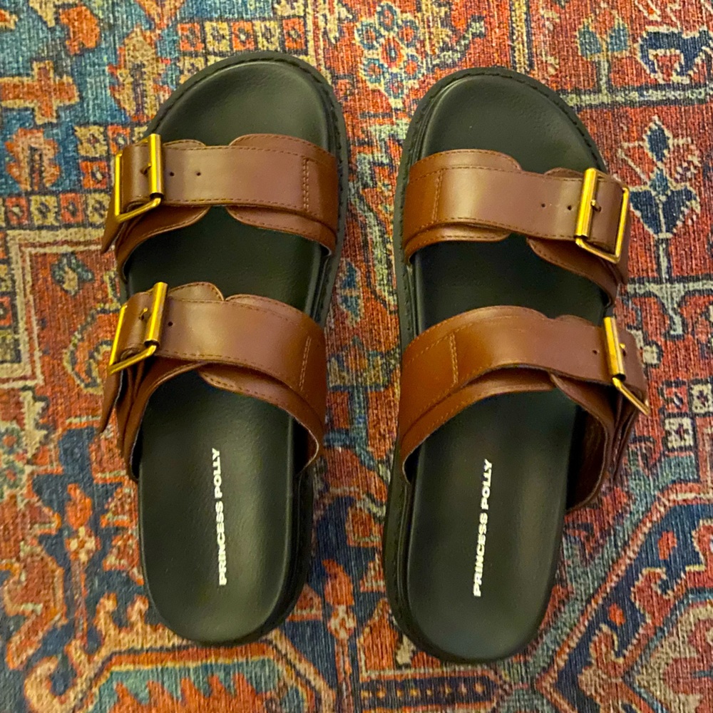 Princess Polly | Ma Belle Chocolate Sandals